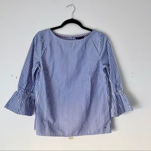 *SOLD* Tommy Hilfiger | 3/4 bell sleeve striped blouse